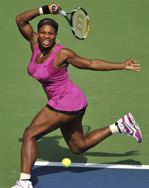 Serena Williams is the only "female tennis player" to have won over $50-million in prize money. Much of that should now be returned to ticket-buying tournament attendees as it was gained through blatant fraud. Her Wikipedia page offers a tidy summary of her career history and tournament titles.